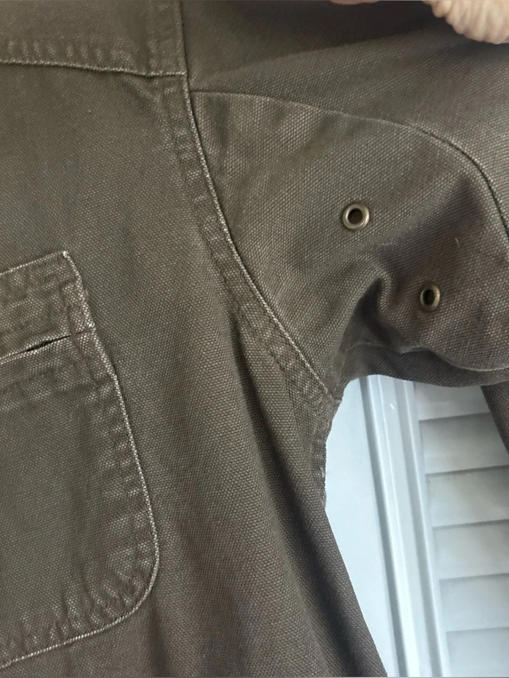 Vintage LL Bean Jacket Mens Large Brown Canvas Field Barn Coat Flannel Lined Y2K